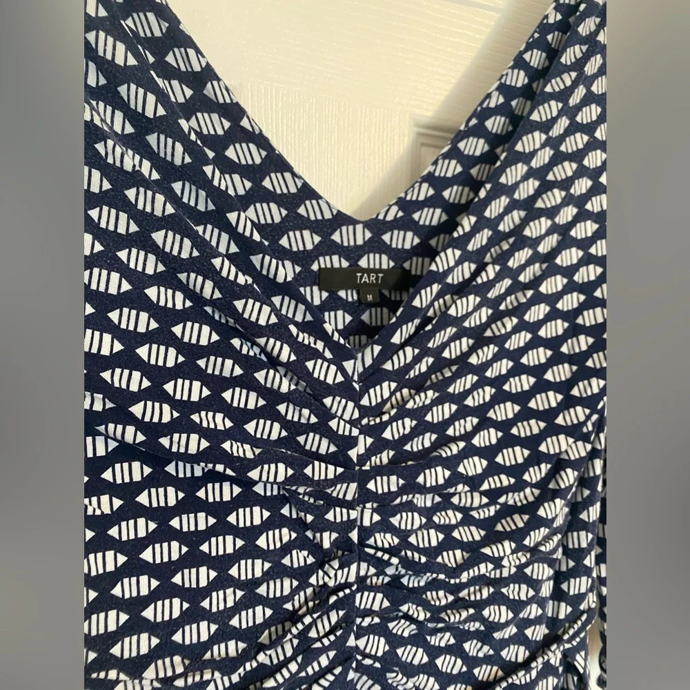 Tart Ruched A-Line Pattern Dress - Picture 2 of 13